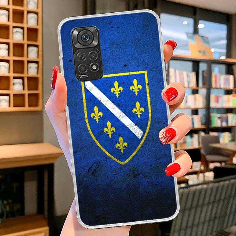 Bosnia And Herzegovina Flag Cover Phone Case For Xiaomi Redmi Note 15 14 13 12 11 10 Pro Plus 14S 12S 11S 11T 11E 10S Soft Funda