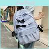 Bowknot Nylon Girls Backpack With Breathable Cushioned Straps For School Use
