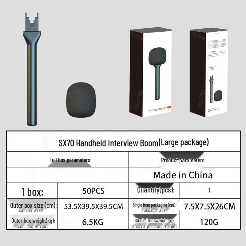 Compatible with Wireless Lavalier Mics, Handheld Boom Poles, Interview Sticks, Recording Microphones.