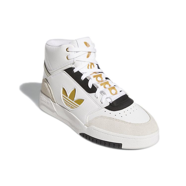 Adidas Drop Step XL White Gold Metallic Unisex Sneakers Footwear-White Green Orbit-Grey GZ1581