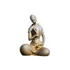 Japanese Iron Zazen Buddha Cast Iron Monk Figurine Minimalist Buddha Statues For Home Decor Mini Meditation Tabletop Home Decor