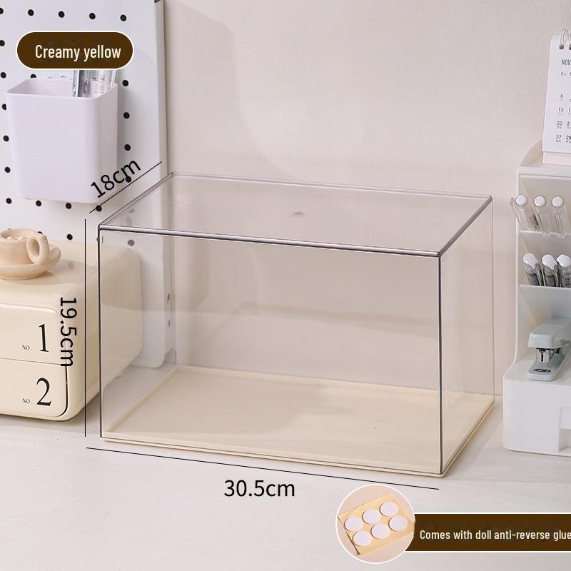 Cutie de Afișare Acrilică Transparentă pentru Depozitarea LEGO și a Modelelor, Finisaj Mat cu Bule Antistropi