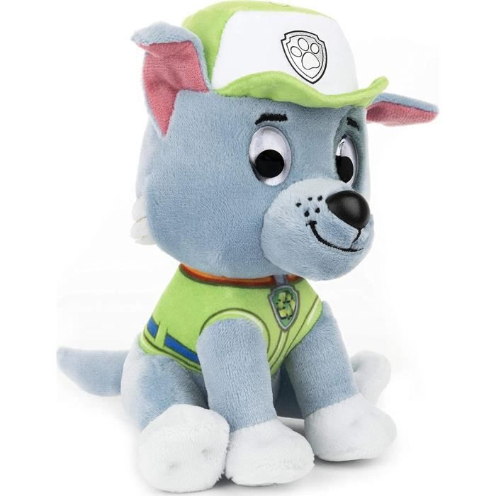 PAW PATROL - PLUSH 15 CM ROCKY Paw Patrol Gund - 6058442 - Soft and Washable Plush Toy from 12 Months