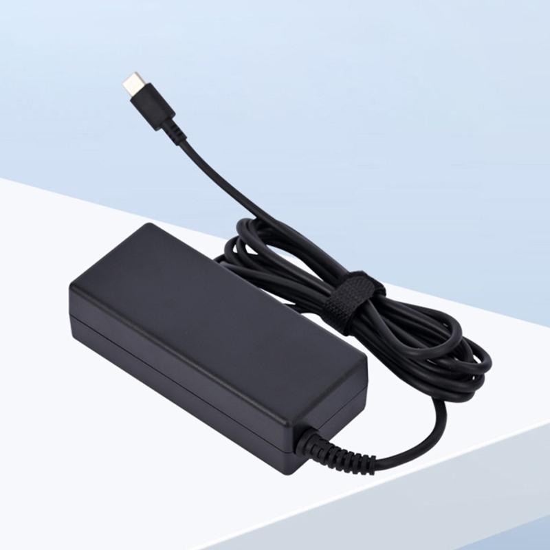 65W Type C Power Supply Rapid Laptop Charge Adapter Safe Overheats Protections Portable for Latitude