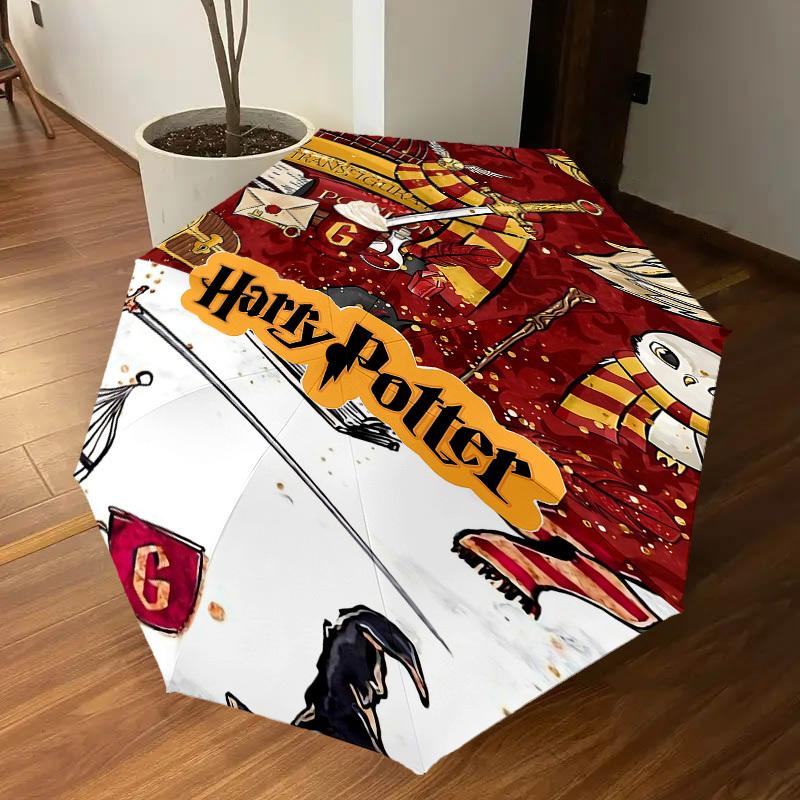 1PC Warner Harry Potter Magic Umbrella-8-Rib Reinforced, Automatic Open, Lightweight-A114