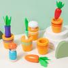 1PC Farm Planting Theme Matching Game Children's Educational Early Learning Toy for Color and Vegetable Recognition