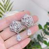 Flower Earrings Flying Saucer Earplugs, Electroplated High-quality and Exquisite Version Daily Dressing Aurous