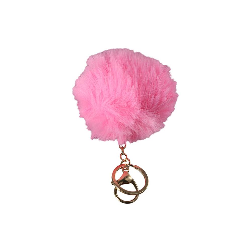 Bag Pendant Handbag Charms Pom Fluffy Key Chains Car Keyring Fur Ball Keychain Key Holder