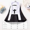 Cat Nun Costume Pet Clothes for Small Medium Dogs Cats, Funny Cosplay Photo Prop, Cute Novelty Outfit