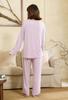 Vulcanodon Pajama Loose and Soft to the Purple and White Size XL Women's Set, Fit, Thin, Comfortable, Moisture-Wicking, Breathable, Quick-Drying,