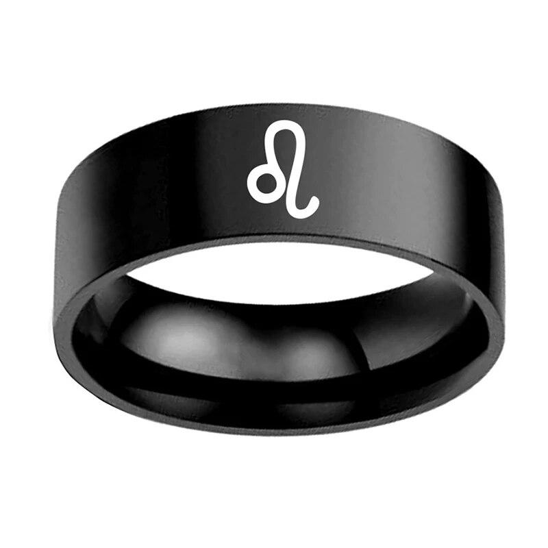 

Новые кольца с 12 созвездиями для женщин и мужчин, Дева, Рак, Козерог, Стрелец, Лев, Рыбы, Весы, Скорпион, кольцо для пары из нержавеющей стали 9&JR2237-8S Silver