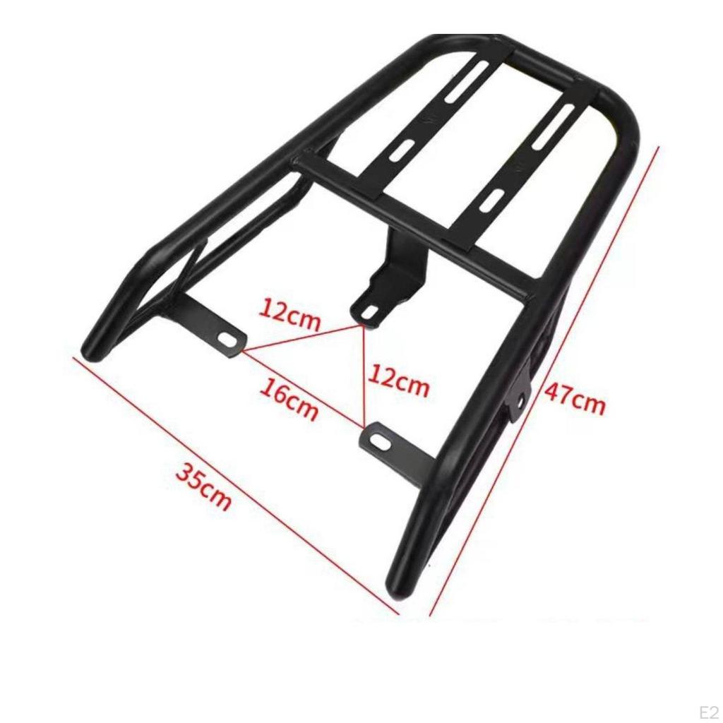 Motorcycle Rear Luggage Rack Durable Steel Carrier Suitcase Holder for Spectral
