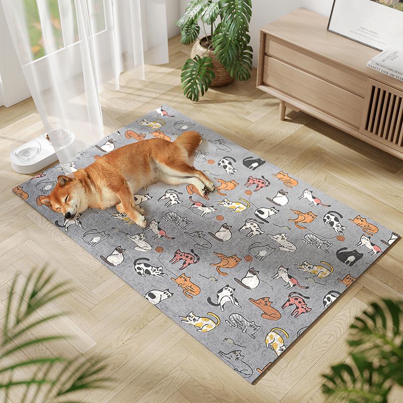 Thickened Pet Pad: Warm, Moisture-Proof, Wear-Resistant, Breathable, and Washable Dog Bed for All Seasons