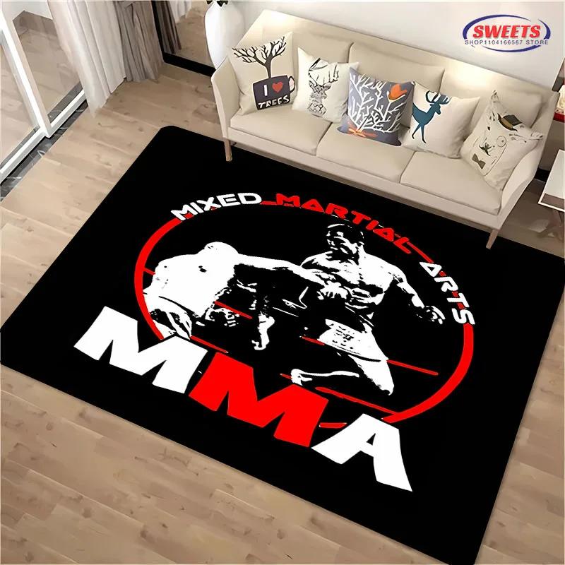 Jiu Jitsu Mma Koberec 3D HD Tisk pro Obývací Pokoj Ložnici Podložka Pohovka Rohožka Podlahový Koberec Protiskluzový Dekor Odolná Pratelná Podložka Dárek