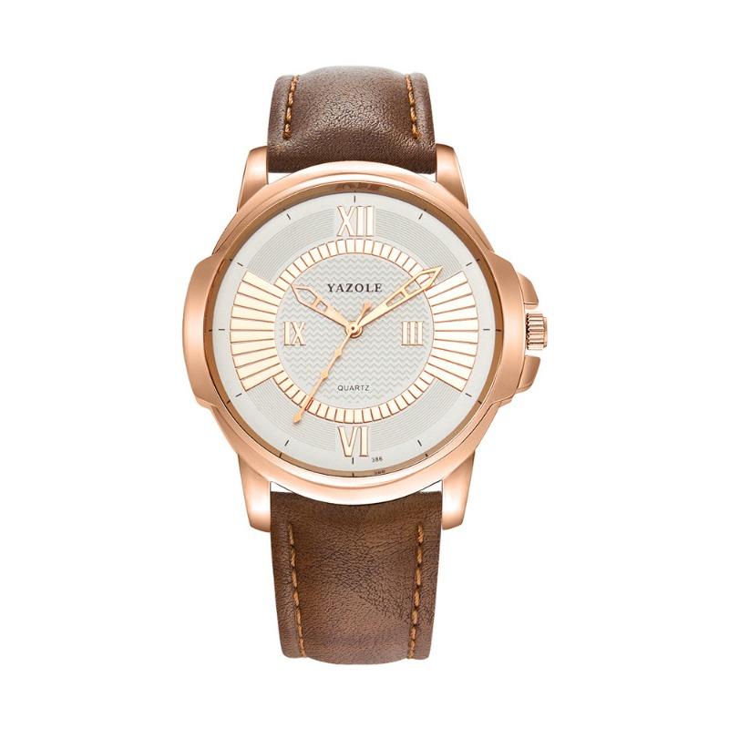 Top Brand New Men's Watch Quartz Rose Gold Fashion Waterproof Luxury Casual Watch