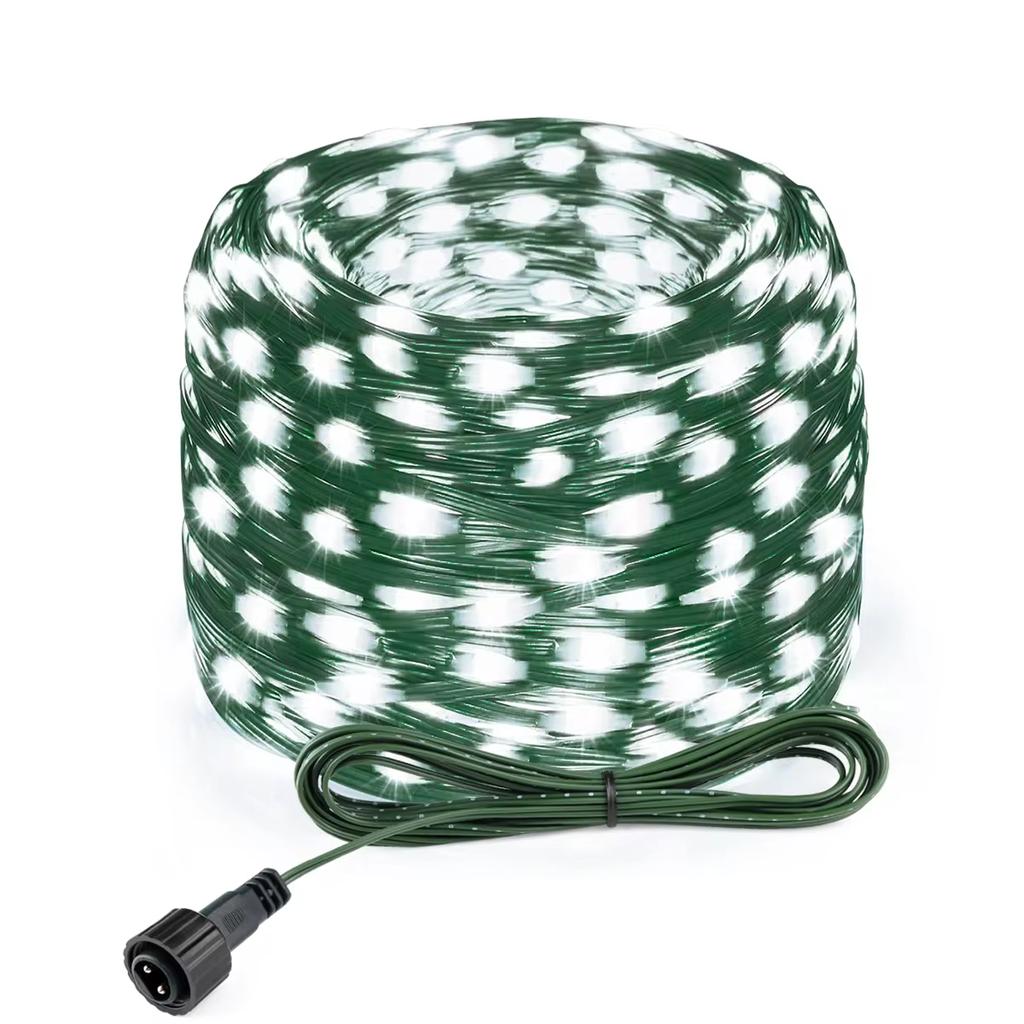 50M 100M 24V Led Christmas Lights Green Wire Leather Fairy Lights String Waterproof Outdoor Garden Party Wedding Garland Decor