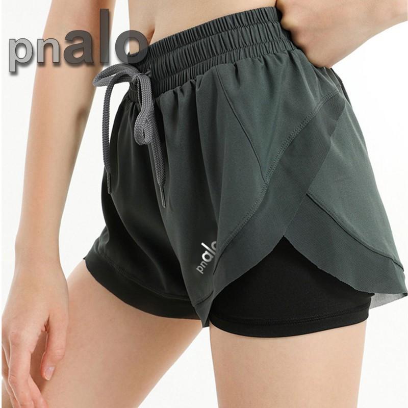 North America Alo Yoga Shorts High Waisted Running Fitness Sports Pants Women