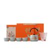 Coarse Pottery Color-Changing Xishi Handle Teapot Ge Kiln Set Ceramic Brewing Pot Tea Cup Daily Business Gift