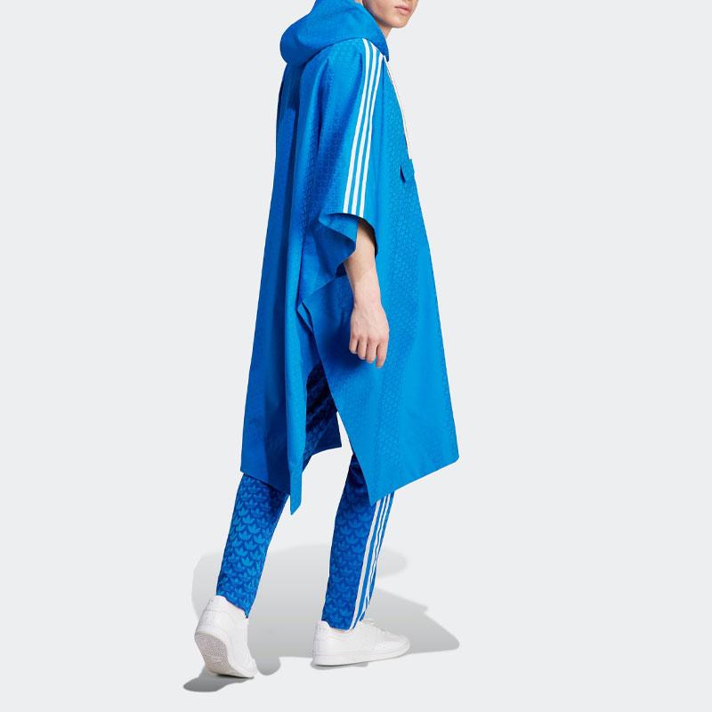 adidas Πρωτότυπα SS23 Adicolor 70s Ρετρό Σειρά Μονόγραμμα Πόντσο Ανδρικό Μπουφάν Φωτεινό-Μπλε IP6977