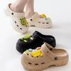 Summer new cute fruit three-dimensional cartoon hole shoes fashion soft sole casual cool slippers women's home