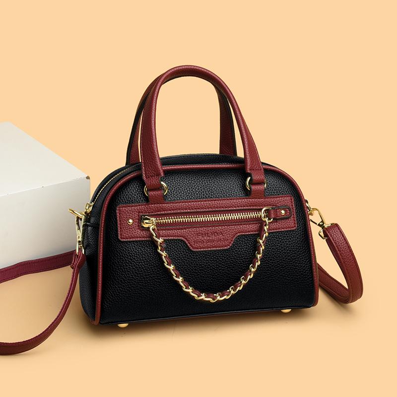 Simple Hand Held Bowling Bag for Women's New Style Niche Bag with One Shoulder Crossbody Pillow Bag