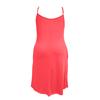 Women's Plus Size Casual Color Round Neck Sleeveless Pleated Camisole With Pocket Dress