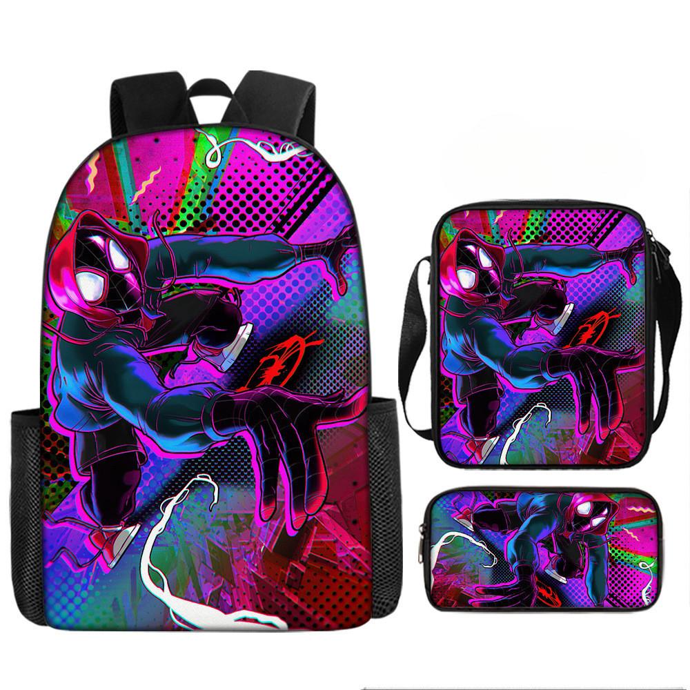 Child Printed Backpack Schoolbag Shoulder Bag Pencil Bag