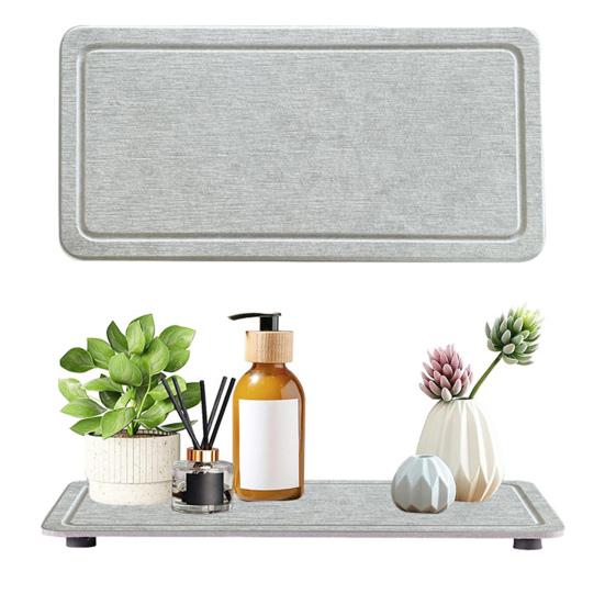 2Pcs Water Absorbing Stone Tray Quick Drying Diatomite Sink Coasters Anti-Slip Kitchen Sponge
