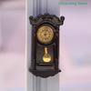 1Pcs Mini Vintage Wall Clock Model Simulation Living Room Clock Decor Home Micro Scene Accessories