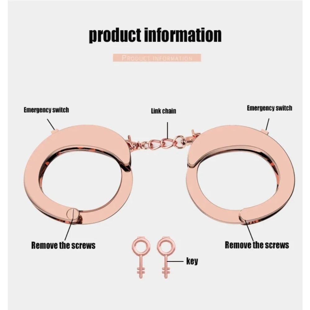 Handcuffs SM Sex Toys for Couple Metal Simulation Sex Toys Training Tools Adult Games  Products Personalized Bracelet