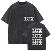 Harajuku Vintage Kleidung Vintage Gewaschen Rosalia Lux Tour 2025 T-Shirt Harajuku Ästhetik Übergroße T-Shirts Unisex Tägliche Kleidung Cooles Oberteil