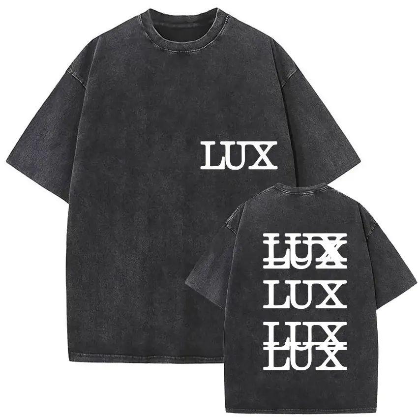 Harajuku Vintage Kleidung Vintage Gewaschen Rosalia Lux Tour 2025 T-Shirt Harajuku Ästhetik Übergroße T-Shirts Unisex Tägliche Kleidung Cooles Oberteil