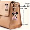 Disney Minnie Acrylic Keychain, Cute Design Backpack Accessories Valentine's Day Thanksgiving Birthday Party Daily Use Handbag