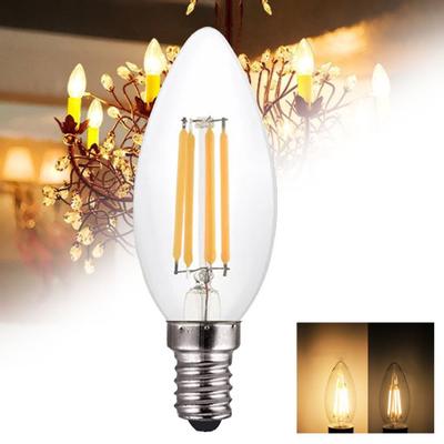 C35 220V E14 4W LED základna Úspora energie stmívatelné žárovky se svíčkami s vláknem