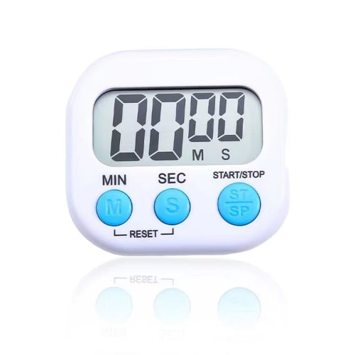LUYING Kitchen Learning Timer, Large Screen, Magnetic, Compact and Practical Time Manager, White