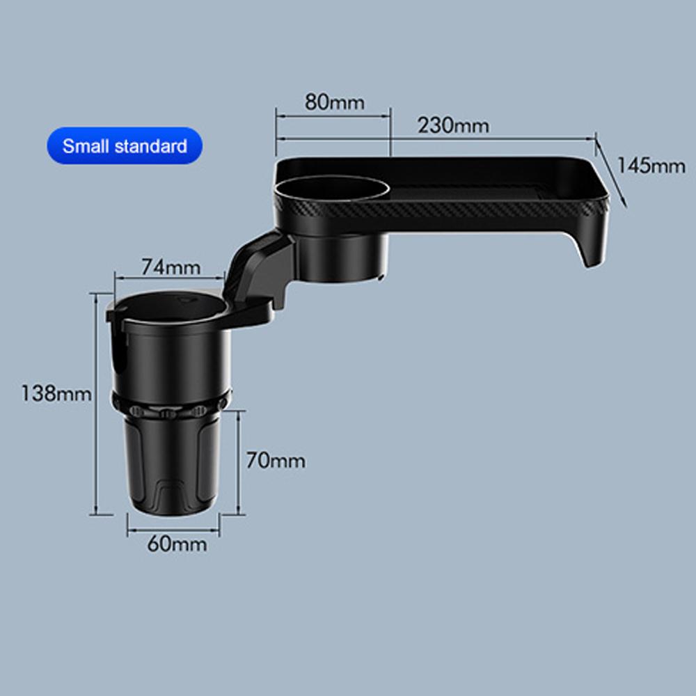 

Автомобильный подстаканник с прикрепляемым подносом, поворотный на 360°, регулируемый многофункциональный автомобильный поднос для еды, стол для подстаканников small