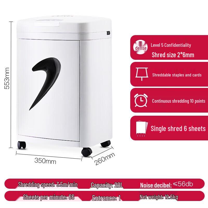 Sanmu SD9331 High-Security Particle-Cut Shredder CN Plug (adapter Included)