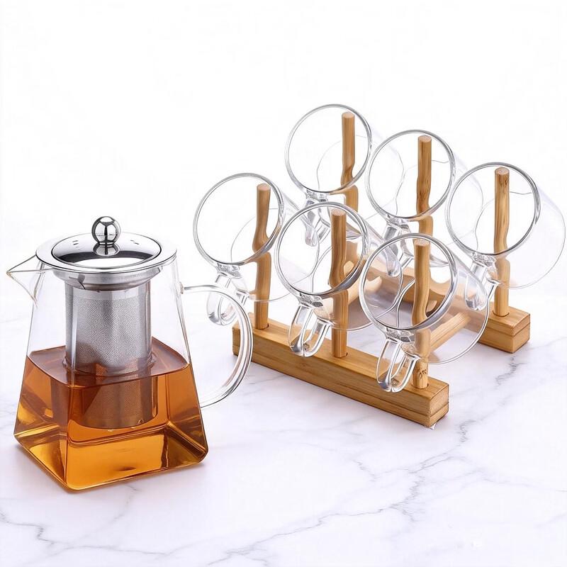 Thickened Glass Easy Tea Maker Teapot with Infuser