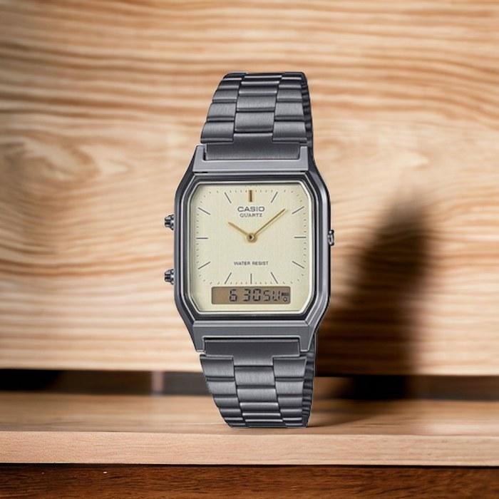 Casio AQ-230GG-9A Analog-Digital Quartz Watch - Light Gold