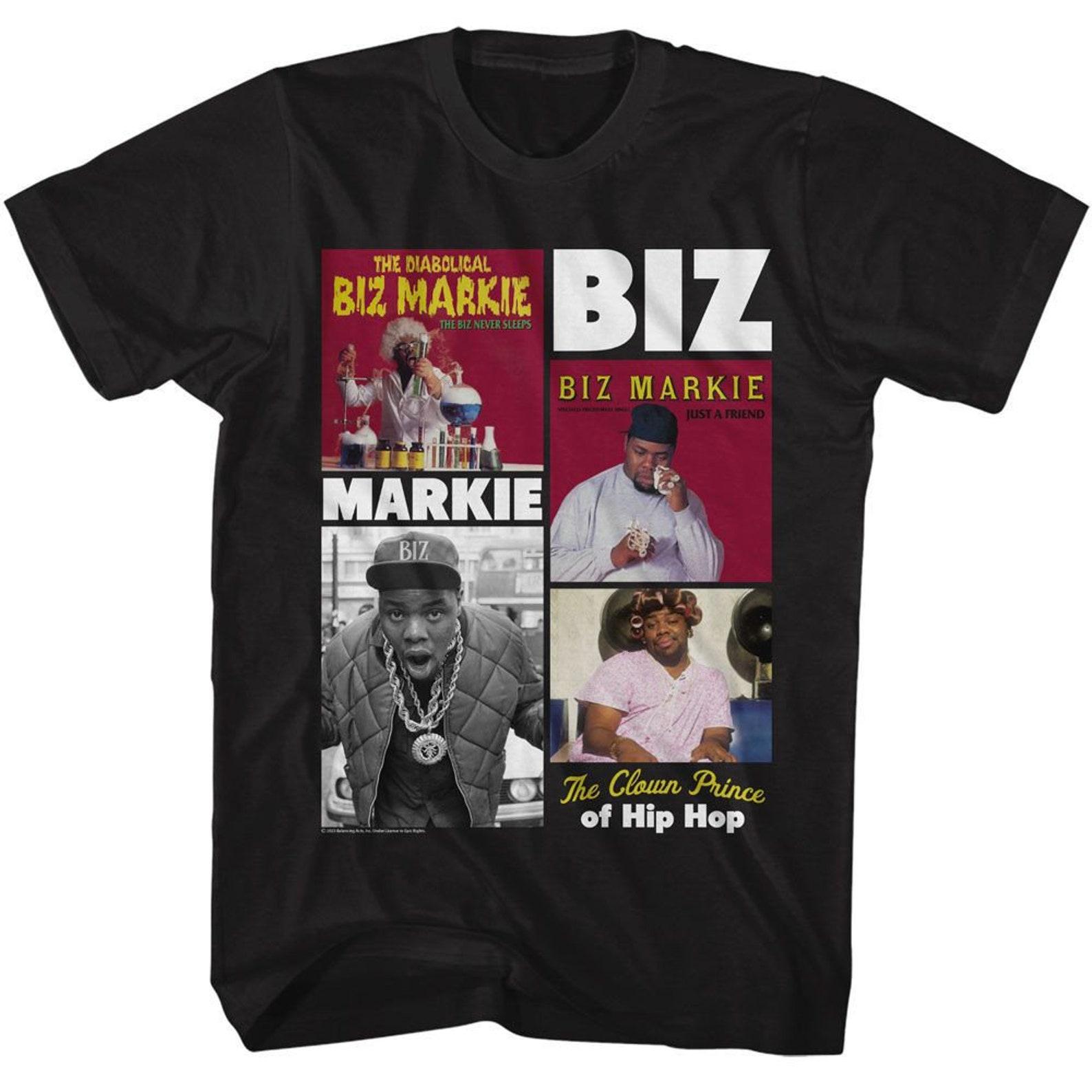 Biz Markie Clown Prince Collage Black T-Shirt 4XL