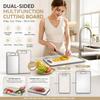 Cut Vegetables Meat Cutting Board Mats Stainless Steel Vegetable Cutting Board  Frozen Meat