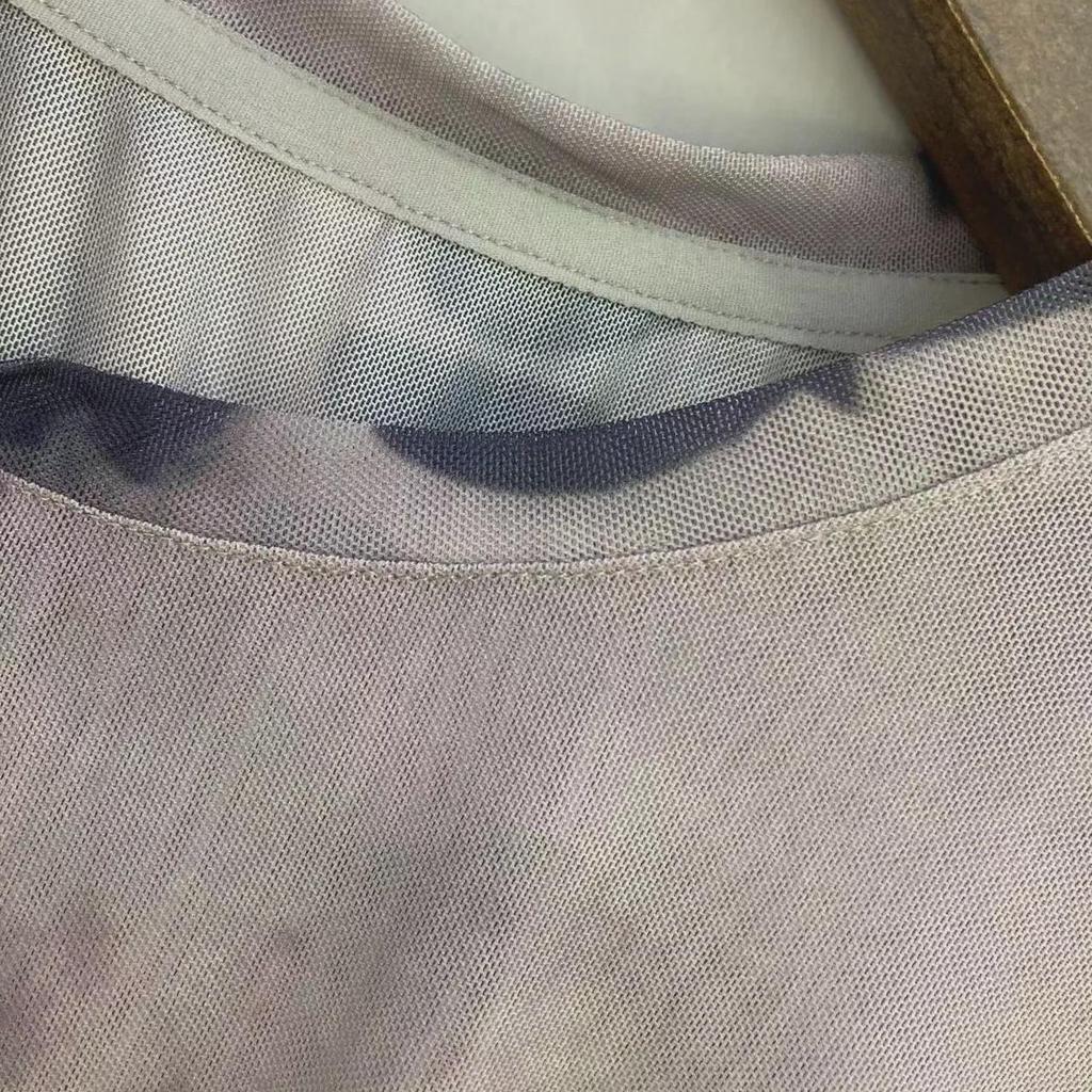 Włoski Styl Elegancka 2024 Letnia Artystyczna Rozmazana Niepillingująca Koszula Damska