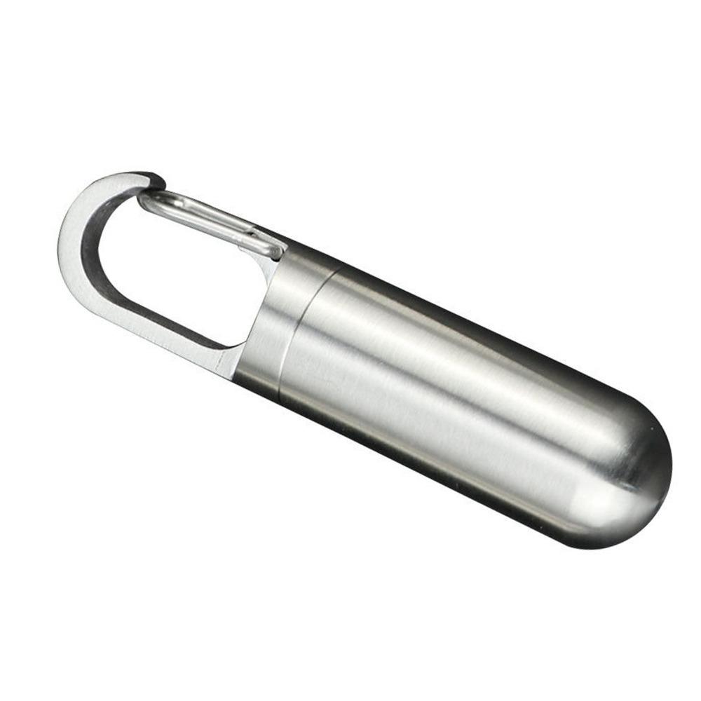 Sealing Waterproof Pill Holder Stainless Steel Pill Organizer Durable Pill Container  Travel Purse