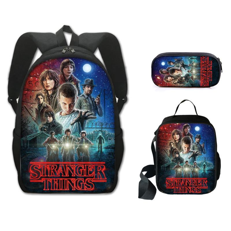 Sac à dos étudiant Stranger Things ensemble trois pièces KTB
