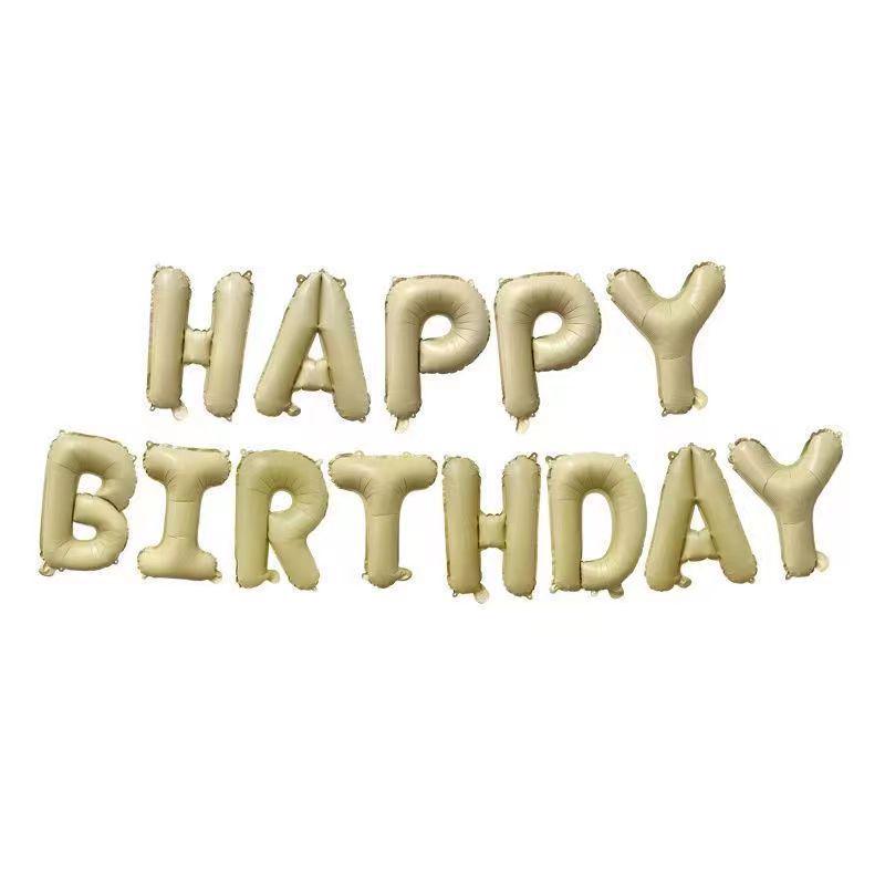 16-Inch English Letter Foil Balloon for Kids' Birthday Party Decor
