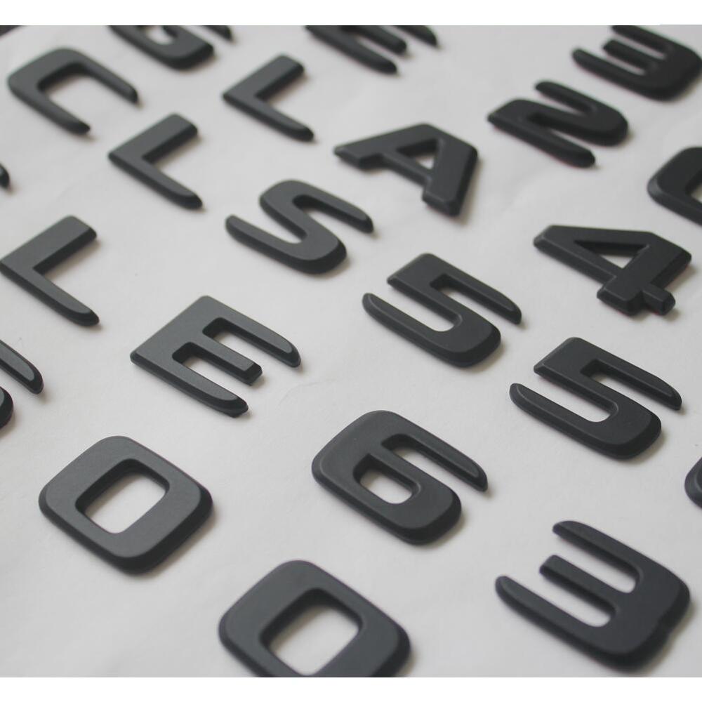 Letters Number For Mercedes Benz Matte Black X166 W166 GLS43 GLS53 GLS 63 S AMG V8 BITURBO 4MATIC Trunk Emblems Badges Symbols