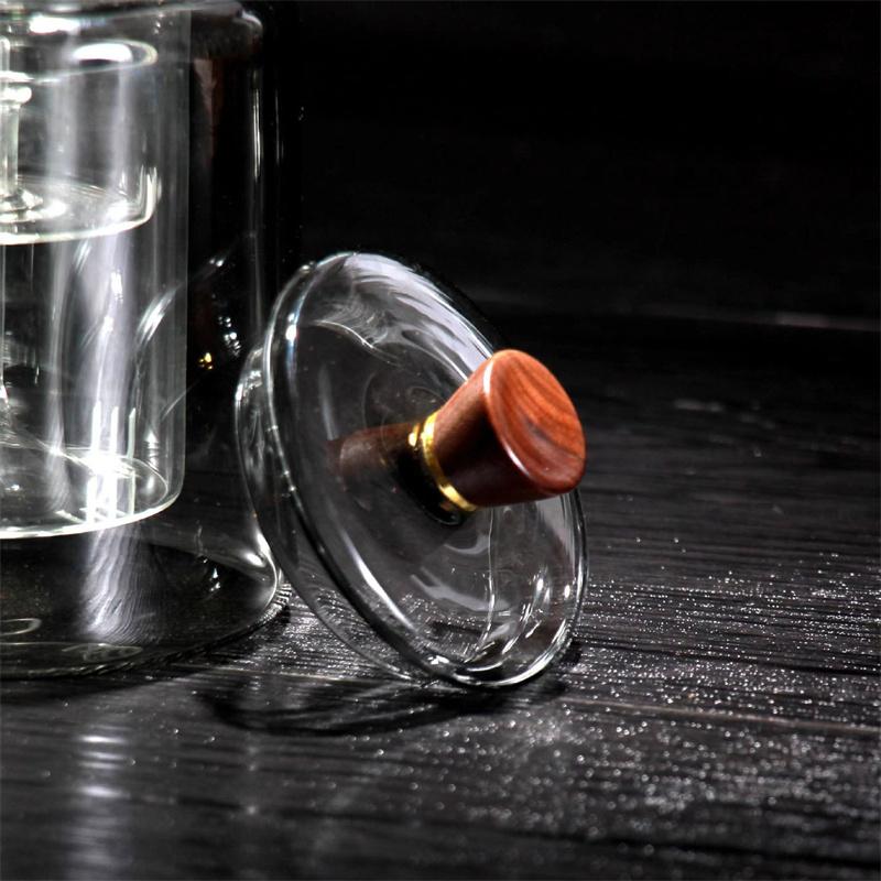 1000ml Heat Resistant Glass Tea Kettle With Steaming And Boiling Infsuer Filter Inner Liner Cooker Tea Brewing Health Tea Utensi