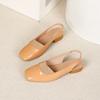 Slingback Heels for Women Square Closed Toe Chunky Heel Pumps Office Wedding Party Dress Shoes Women's Casual Slip On Low Block Heeled Summer Sandals