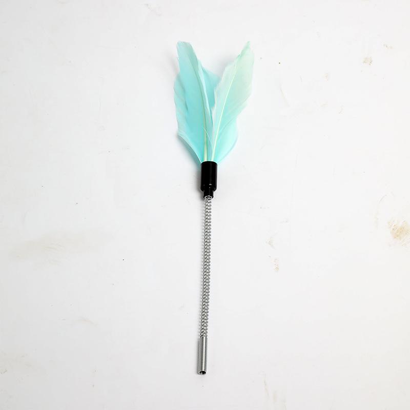 Four-Layer Cat Turntable Toy with Feather Teaser - Interactive Pet Entertainment.