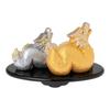 Seto Togei 2024 Zodiac Compact Dragon New Good Gold and Yosai Shoho 143 Co., Ltd. Ornament, Figurine, Year's Decoration, Luck, Silver, Fukutatsu,